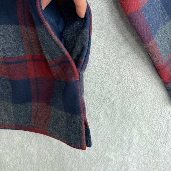 NEW Weatherproof Vintage Men's M Plaid Button-Down Shirt Jacket side pocket - Picture 9 of 11